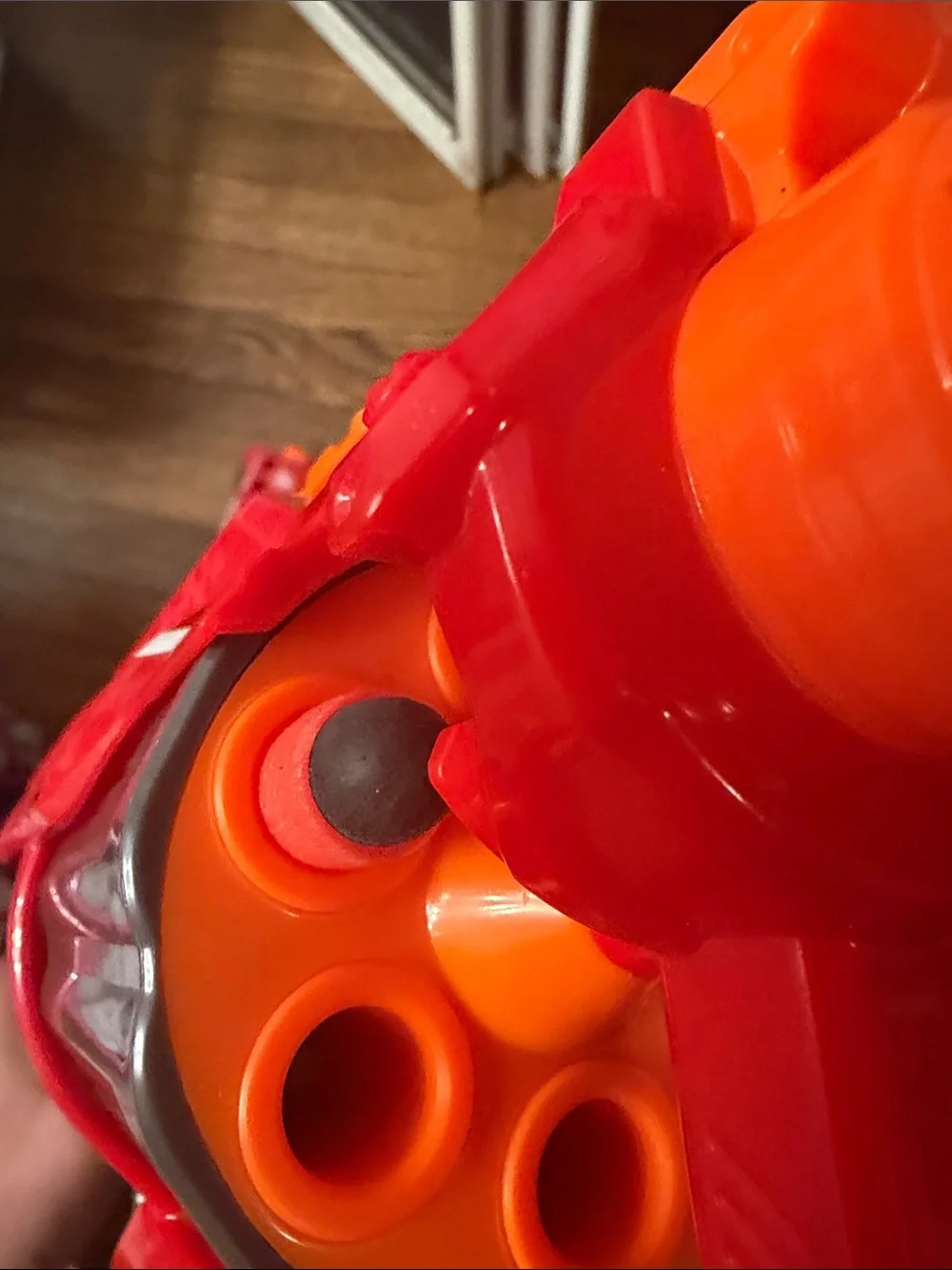 NERF Mega Cyclone Shock.  2 big shocks   Modded spring. Fires standard nerf